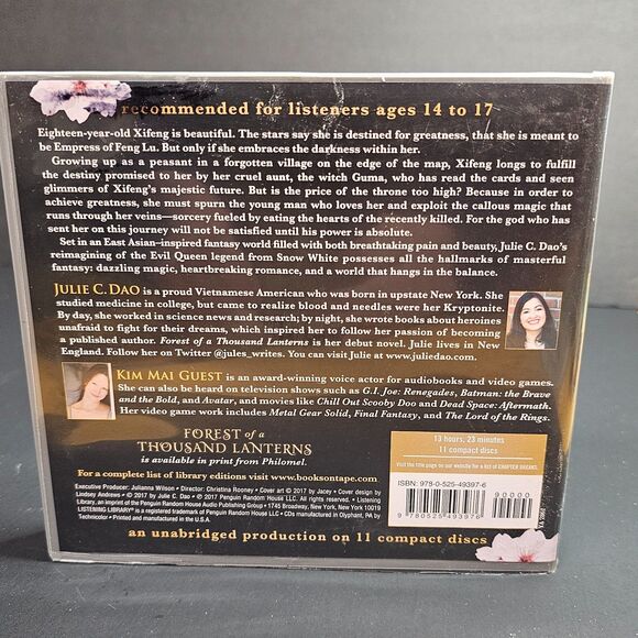 Forest of a Thousand Lanterns Novel by Julie C. Dao CD Audiobook Kim Mai Guest - Picture 3 of 3